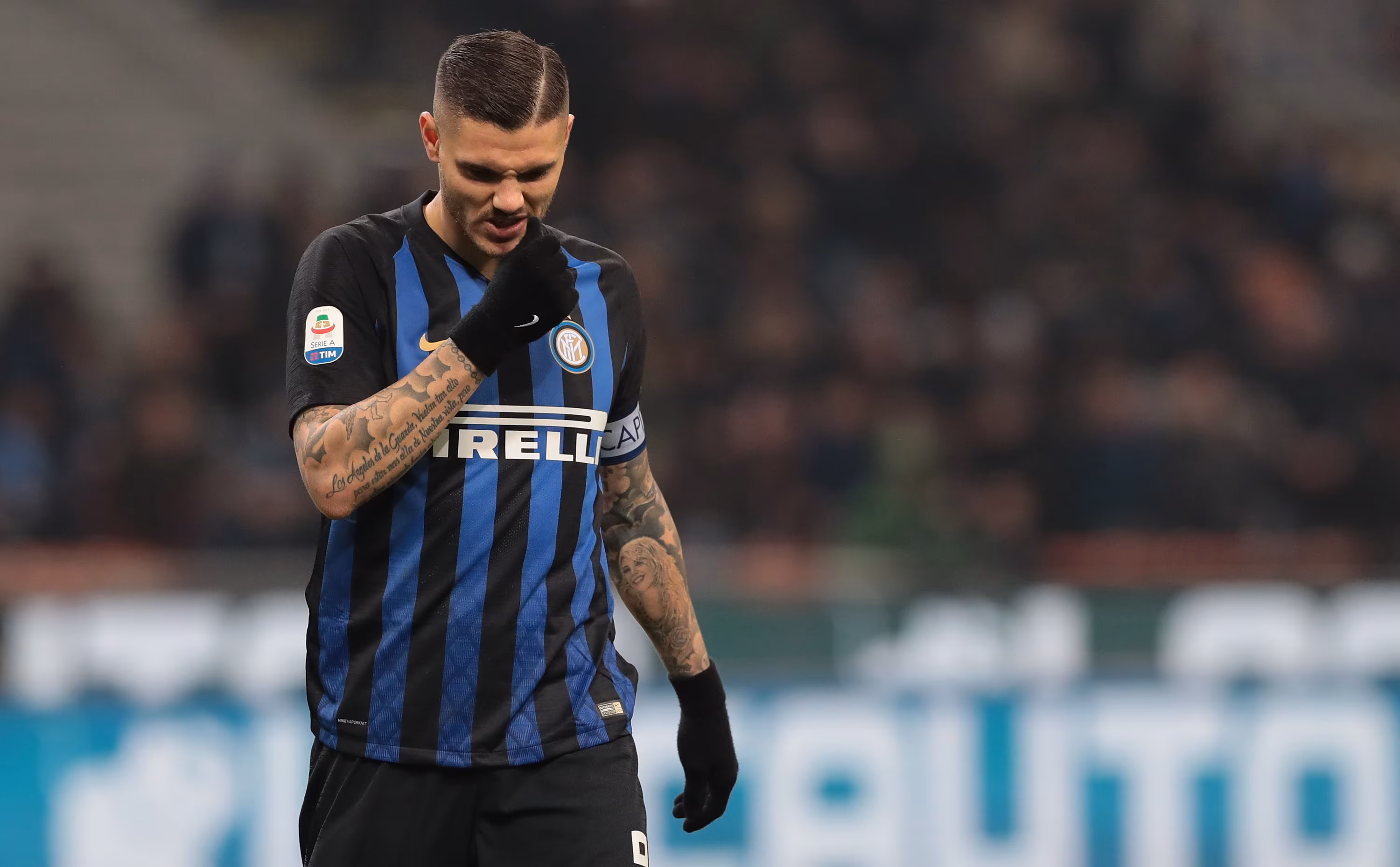 Icardi con la maglia nerazzurra