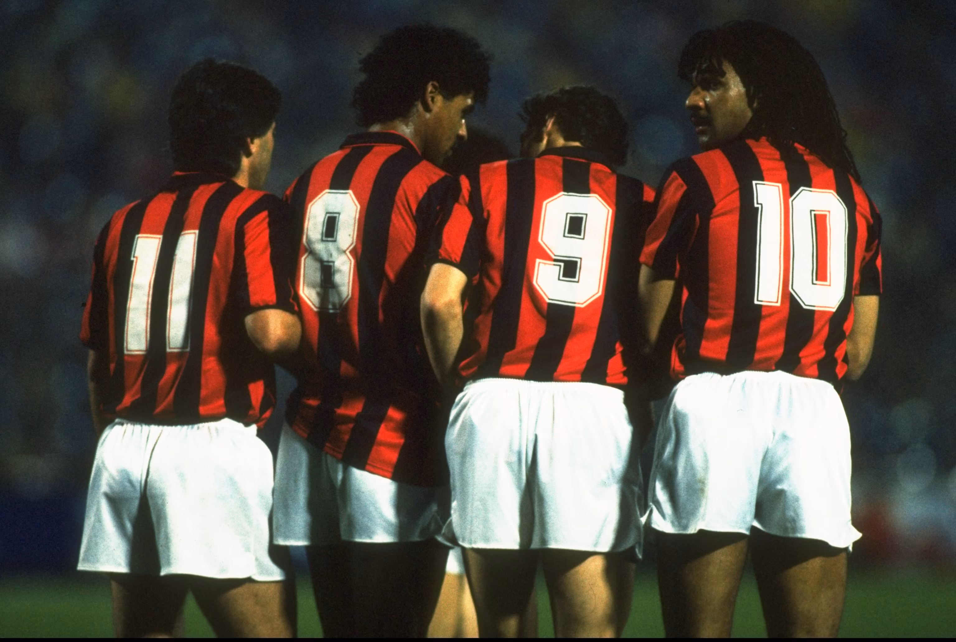 Carlo Ancelloti, Frank Rijkaard, Marco Van Basten and Ruud Gullit