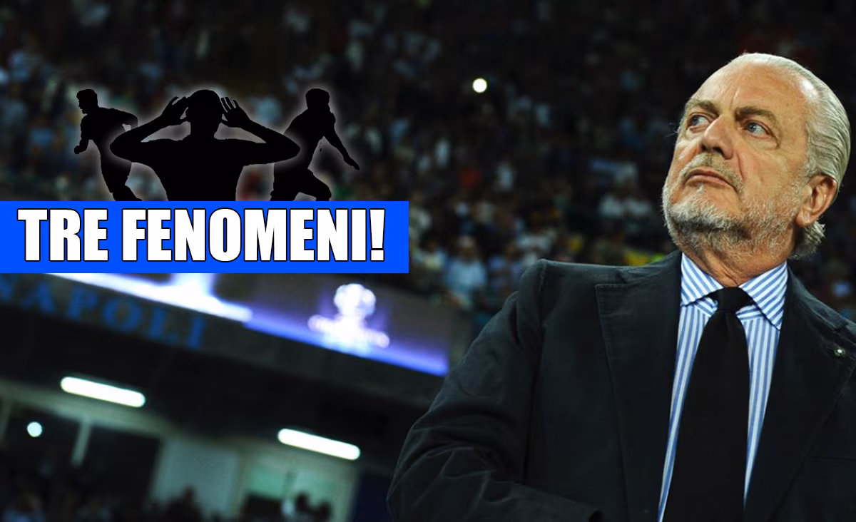 Calciomercato Napoli, De Laurentiis annuncia tre colpi da urlo