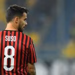 Suso con la maglia del Milan