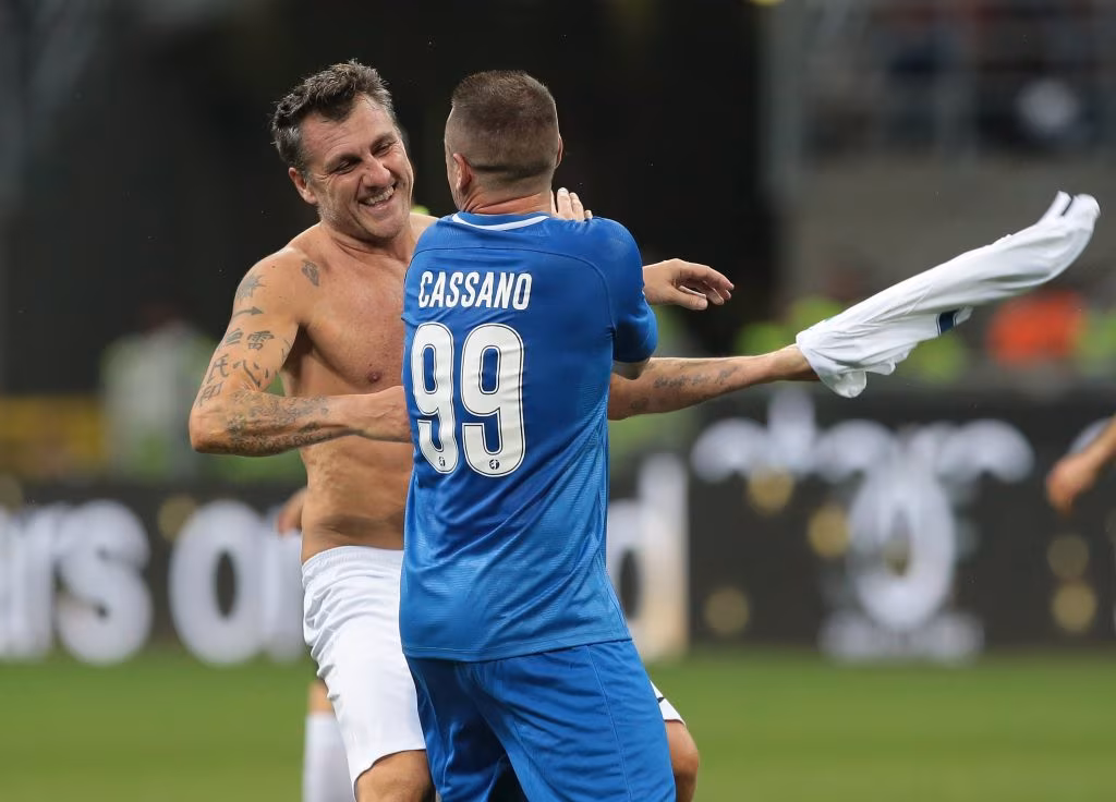 Antonio Cassano e Bobo Vieri