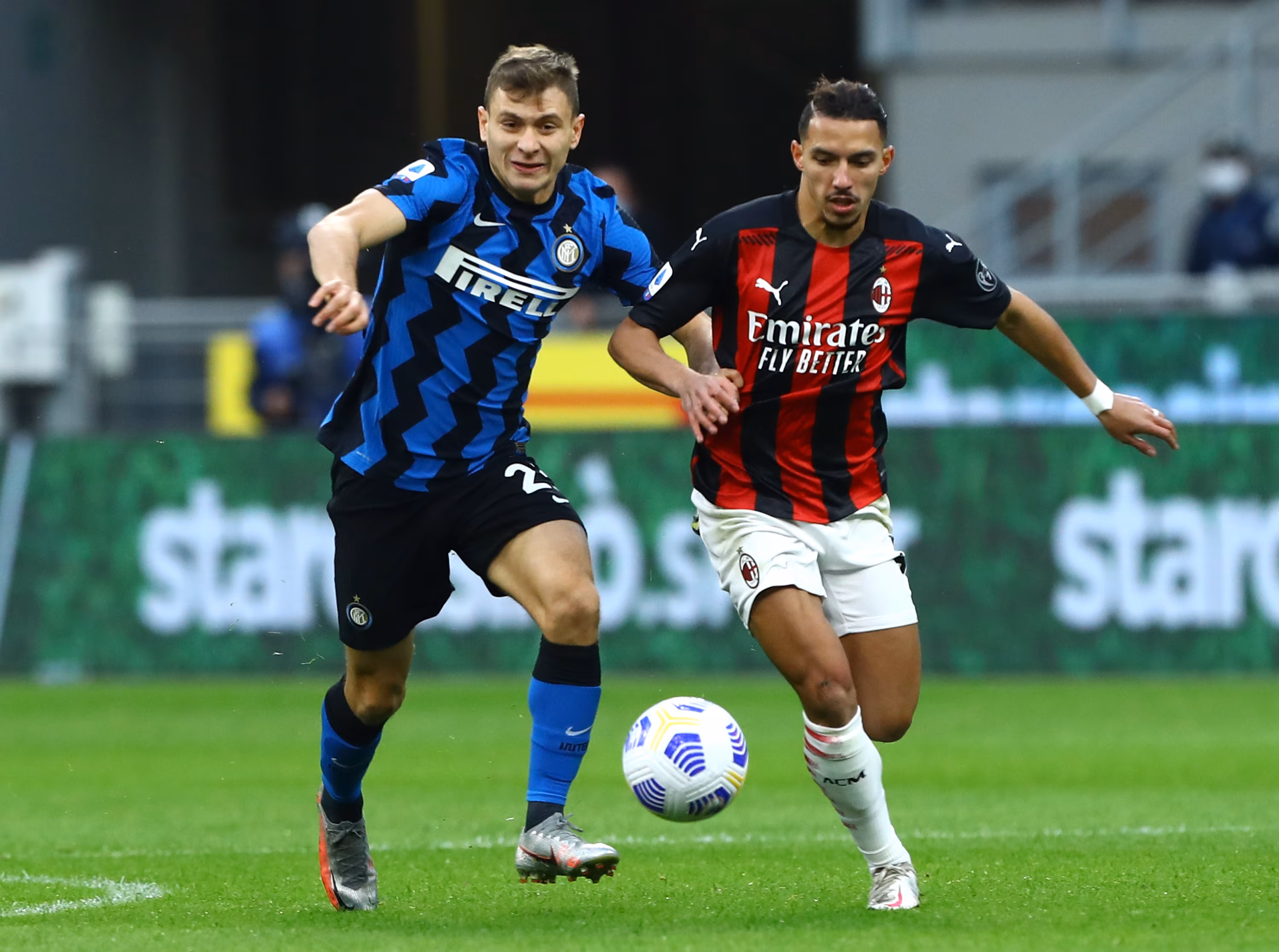Bennacer con Barella