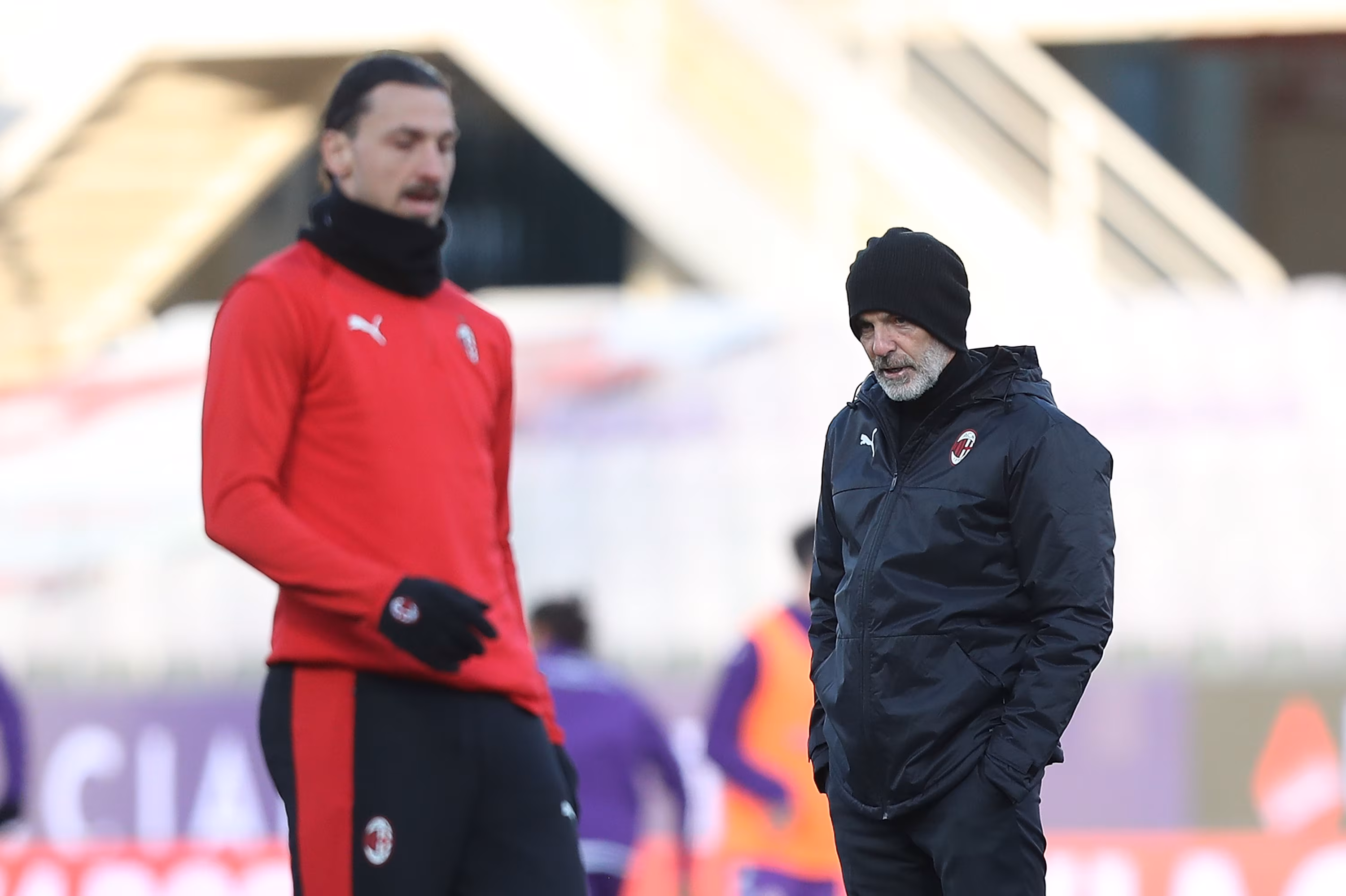 Stefano Pioli e Zlatan Ibrahimovic