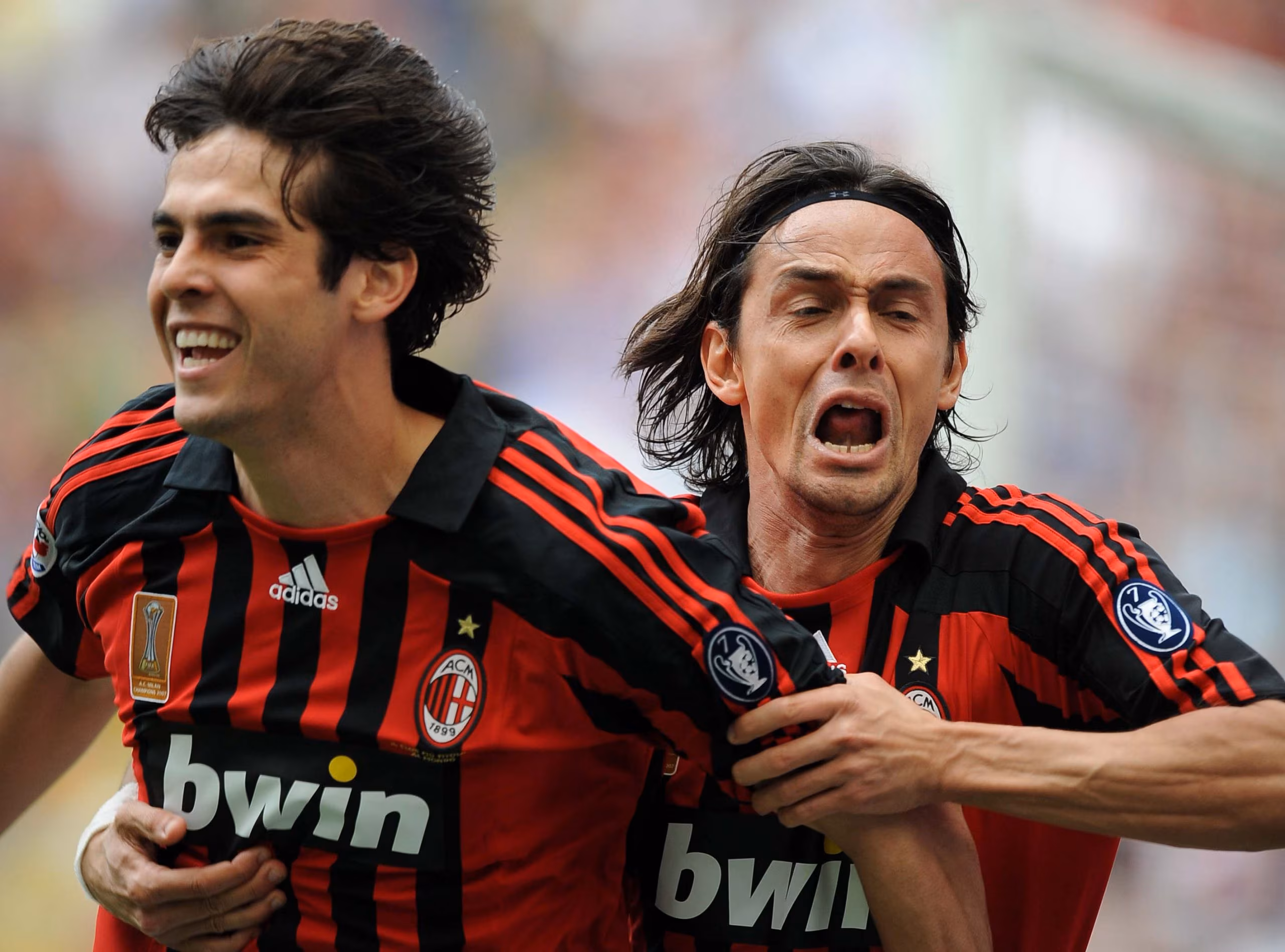 4 maggio 2008 - Kakà e Inzaghi stesero l'Inter nel derby