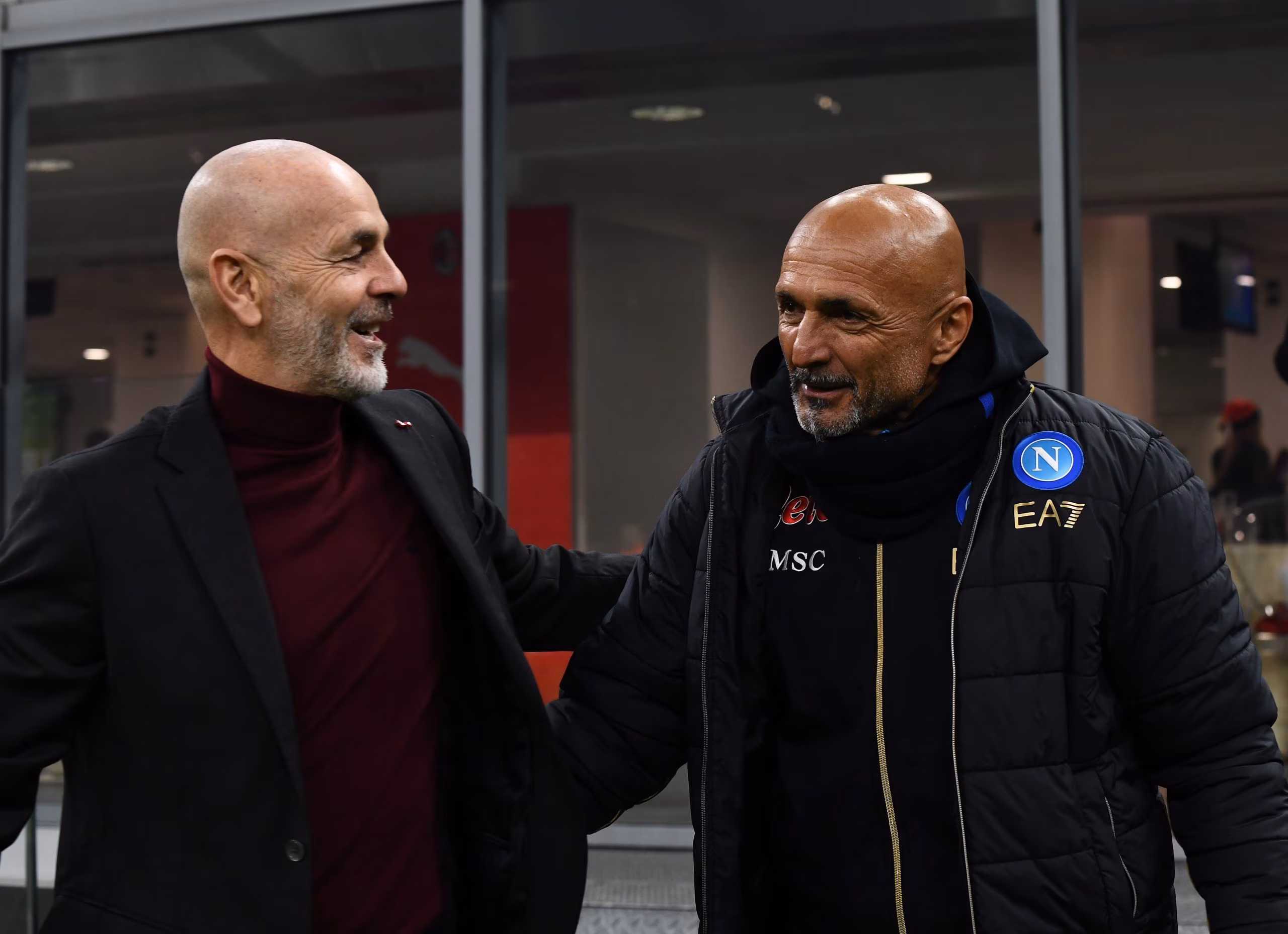Stefano Pioli e Luciano Spalletti
