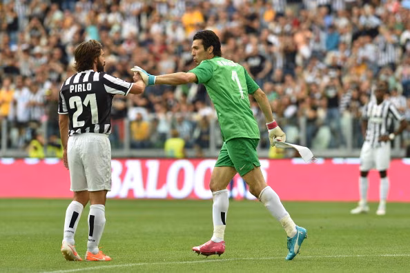 Andrea Pirlo e Gigi Buffon