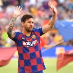 Lionel Messi con la maglia del Barcellona