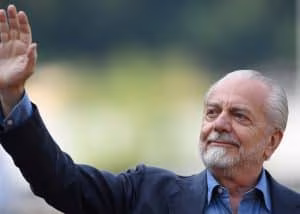 Il presidente del Napoli Aurelio De Laurentiis