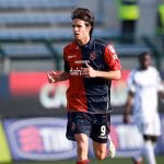 Robert Acquafresca con la maglia del Cagliari