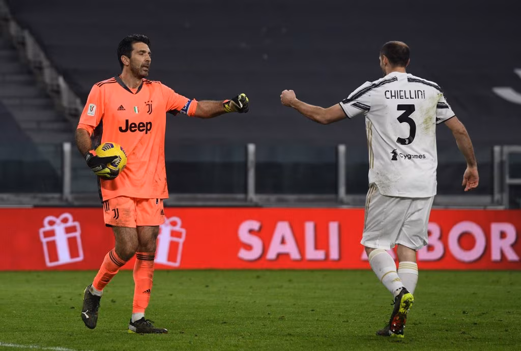 Gianluigi Buffon e Giorgio Chiellini