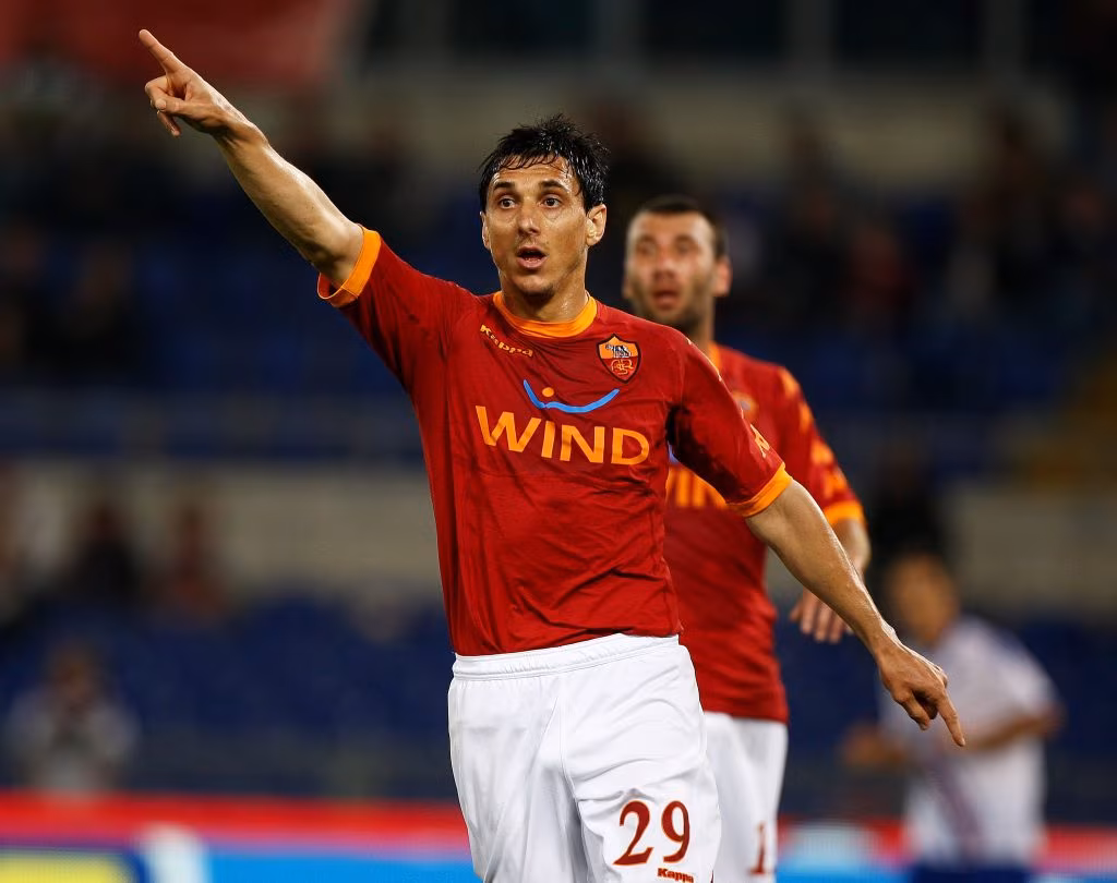 Nicolas Burdisso con la maglia della Roma