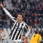 Federico Chiesa esulta dopo un gol