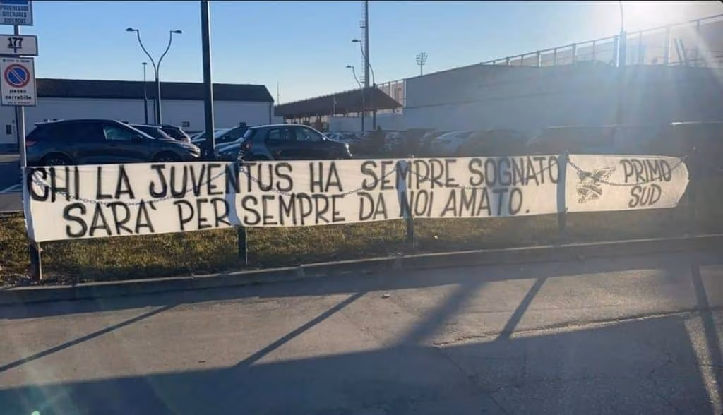 Striscione Juve