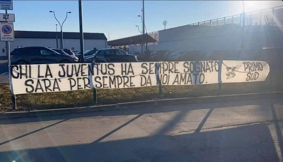 Striscione Juve