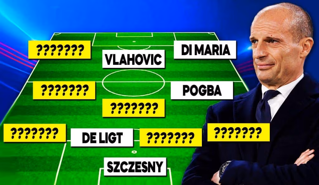 Calciomercato Juventus - La formazione dei sogni di Allegri.