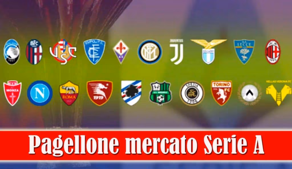 Pagellone del mercato delle 20 squadre di Serie A