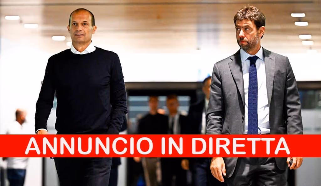 Annuncio pesante su Allegri e Agnelli