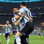 L'esultanza smodata di Di Maria al gol di Messi