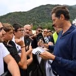 John Elkann con i tifosi della Juve