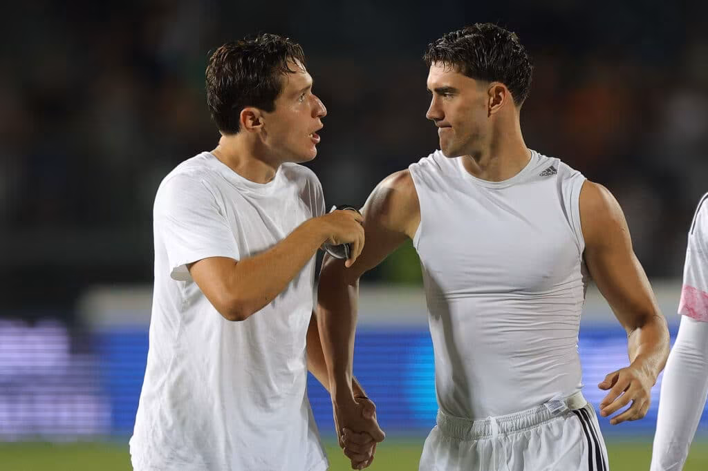 Federico Chiesa e Dusan Vlahovic