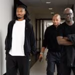 Khephren e Lilian Thuram nella sede della Juventus