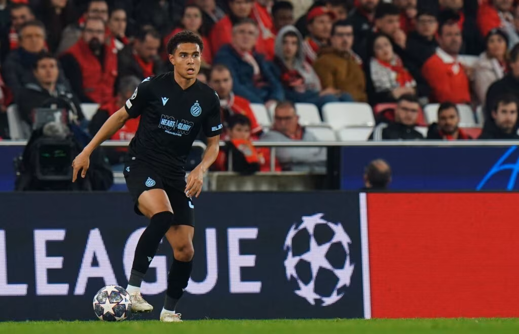 L'obiettivo di mercato della Juve Antonio Nusa con la maglia del Bruges