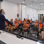 Il presidente bianconero Gianluca Ferrero in visita alla Juve Women