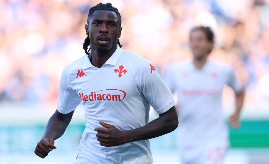 Moise Kean, ex attaccante della Juventus oggi alla Fiorentina