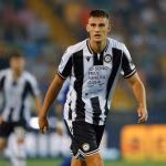 L'attaccante dell'Udinese Lorenzo Lucca