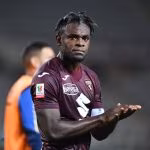 L'attaccante del Torino Duvan Zapata