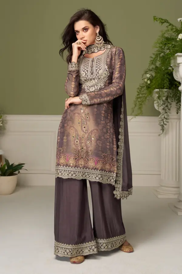 Coffee brown kurta set