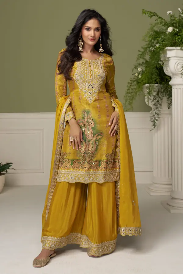 Mustard kurta set
