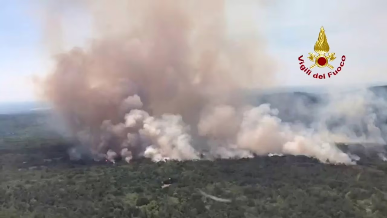 Vasto incendio devasta il Carso