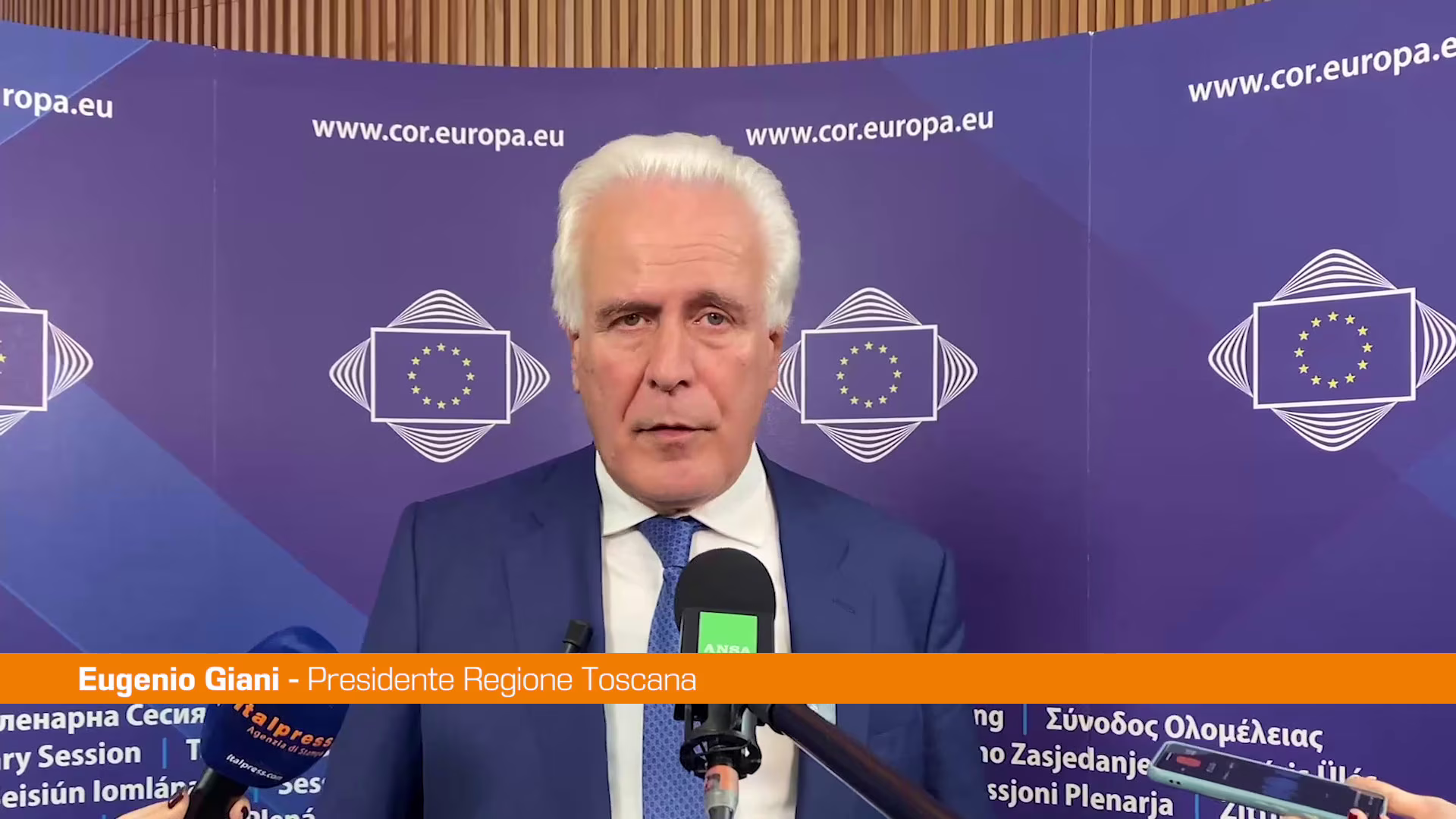 Ue, Giani "Costruire un'Europa dei popoli"