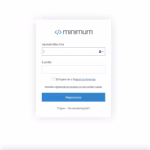 Registracija na storitev Minimum.