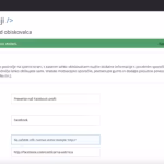 Dodajanje klica k akciji na spletno stran.