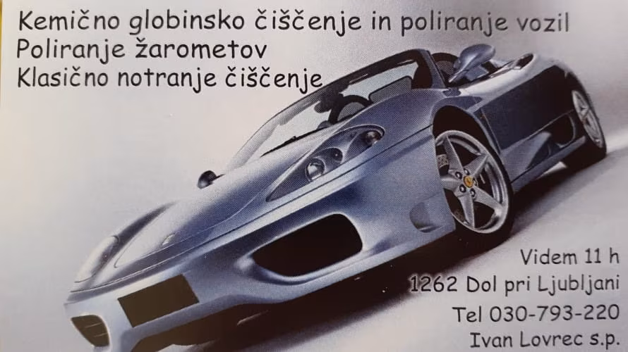 KOMPLETNO ČIŠČENJE VOZIL