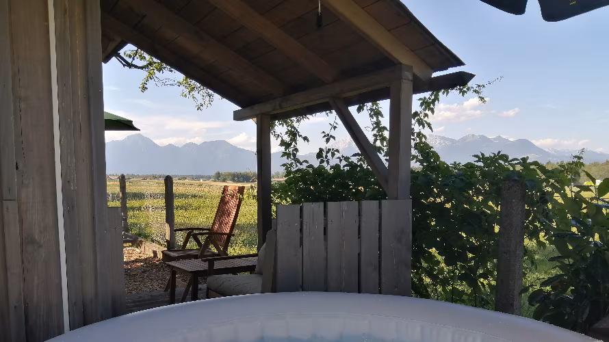 Glamping with a view