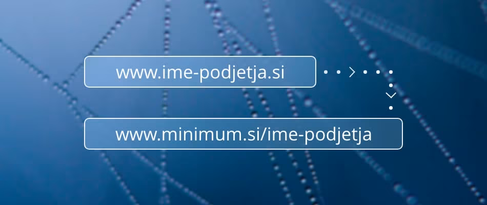 Navodila za preusmeritev lastne domene