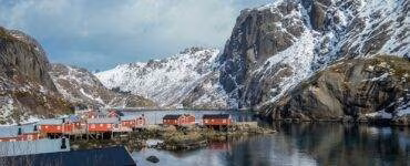 Cabins beside Lake