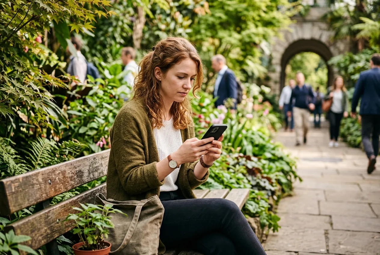 Uporabnik pregleduje spletno košarico na pametnem telefonu