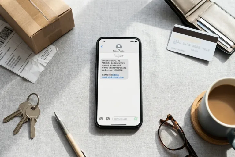 Usodni klik na lažni SMS o dostavi paketa