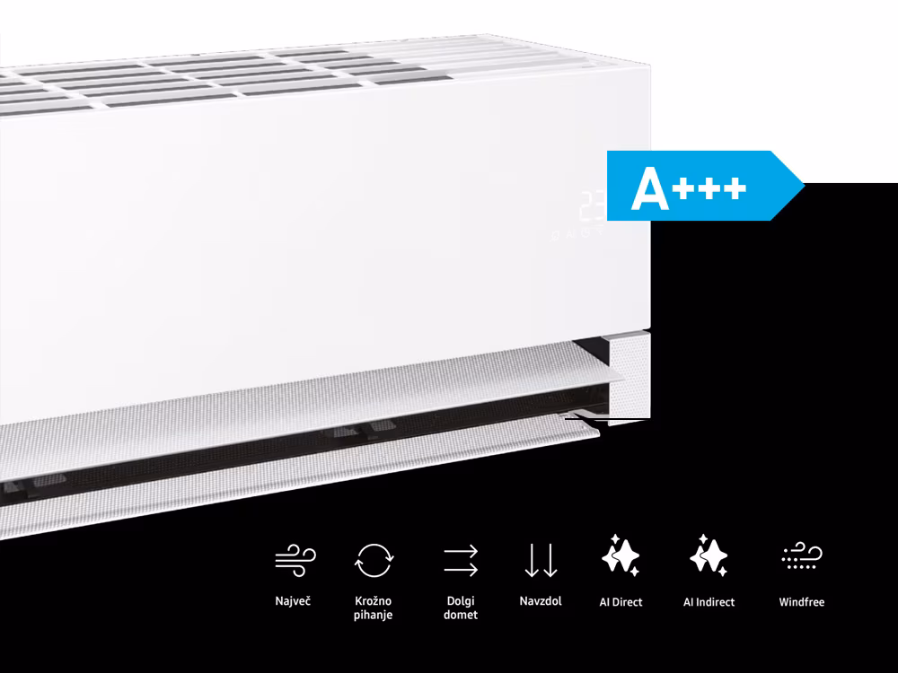 WindFree hlajenje brez prepiha