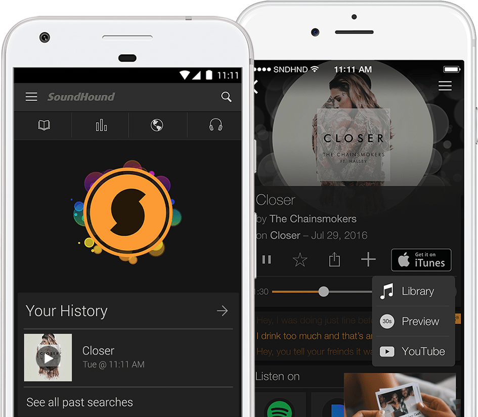 SoundHound Shazam riconoscimento brani