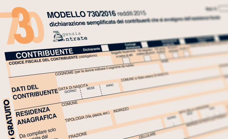 Modello 730 Dichiarazione