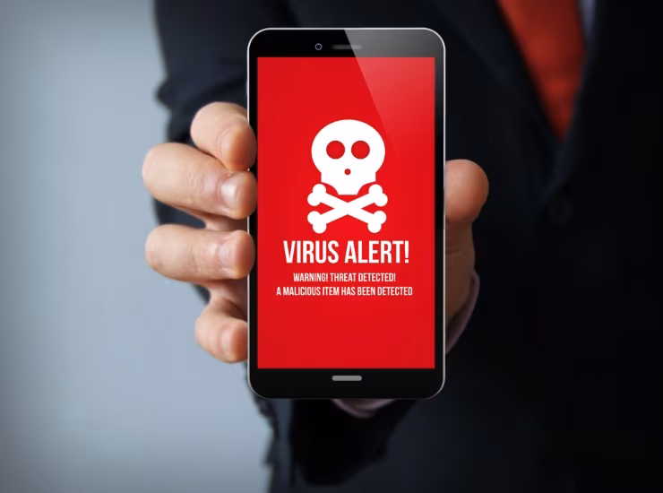 Virus smartphone