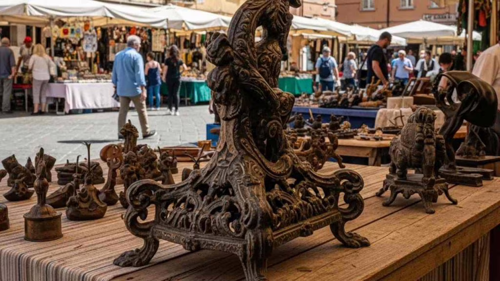 Statuetta e ggetti in ferro - foto (C) Teleone.it