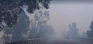 fuoco autostrada catania