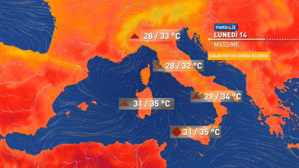 meteo luglio 2025