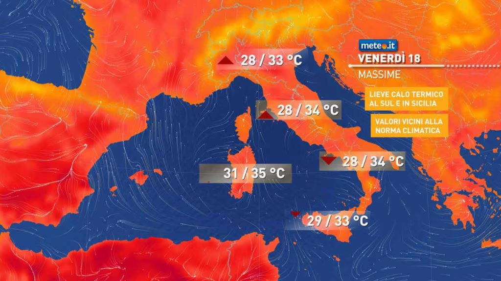 meteo weekend 19 luglio